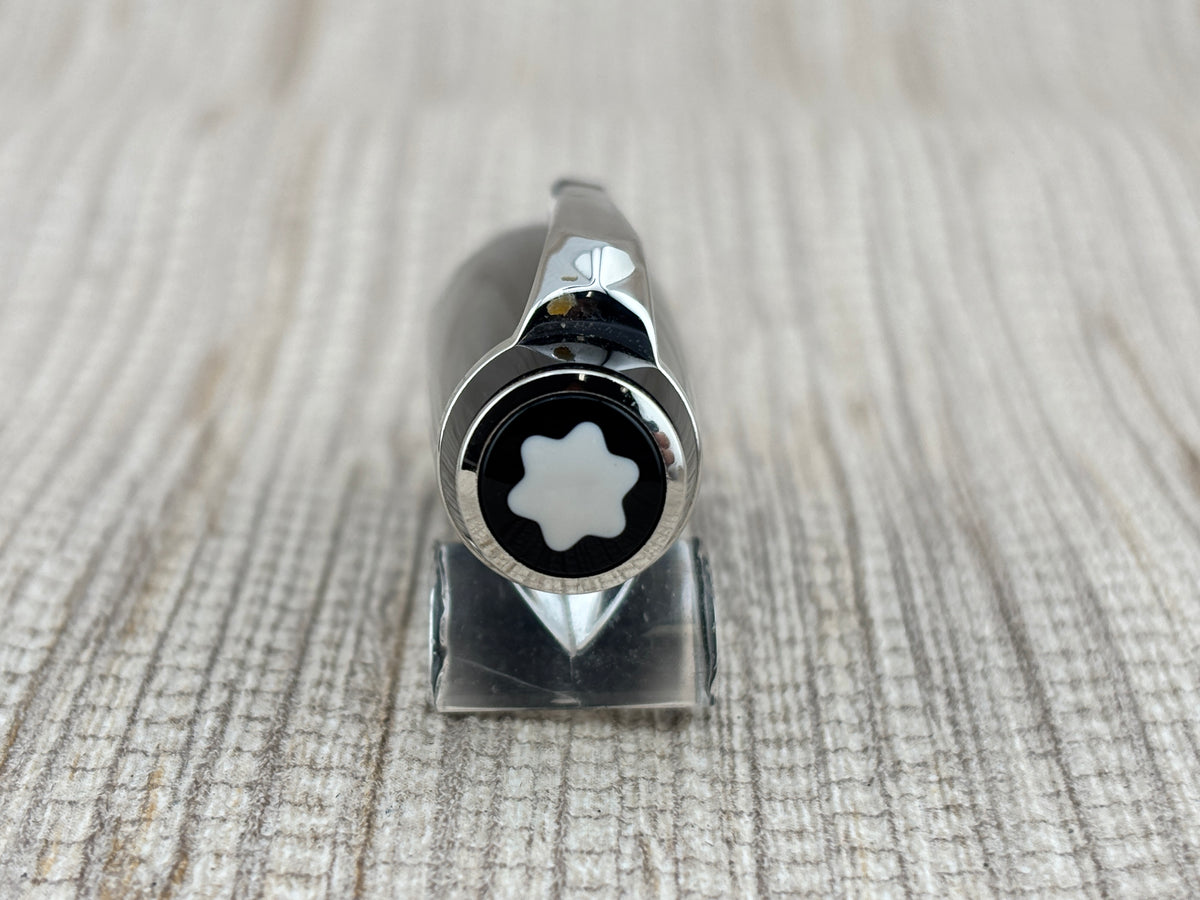 Montblanc Boheme Large Size Black Resin Rollerball - Black Onyx Stone in Clip