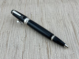 Montblanc Boheme Large Size Black Resin Rollerball - Black Onyx Stone in Clip