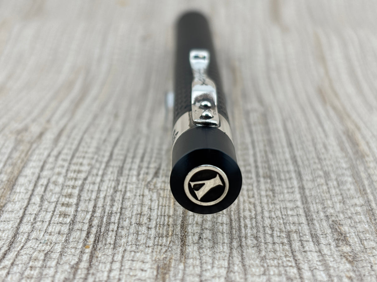 Yard O Led Diplomat Black Chased Ebonite/Sterling Silver Trim Mechanical Pencil 1.1mm