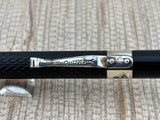 Yard O Led Diplomat Black Chased Ebonite/Sterling Silver Trim Mechanical Pencil 1.1mm