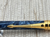 Parker Duofold Marbled Blue Mechanical Pencil 0.9mm (Circa 1992)