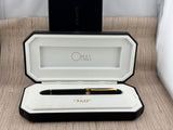 OMAS Magnum Oversized Black #360 Triangulated Fountain Pen - Medium 18kt Gold Nib - Circa 1999 - MINT!