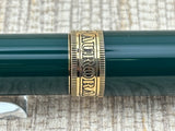 Aurora Dante Alighieri Green Lacquered Limited Edition Fountain Pen - Medium 18kt Gold Nib