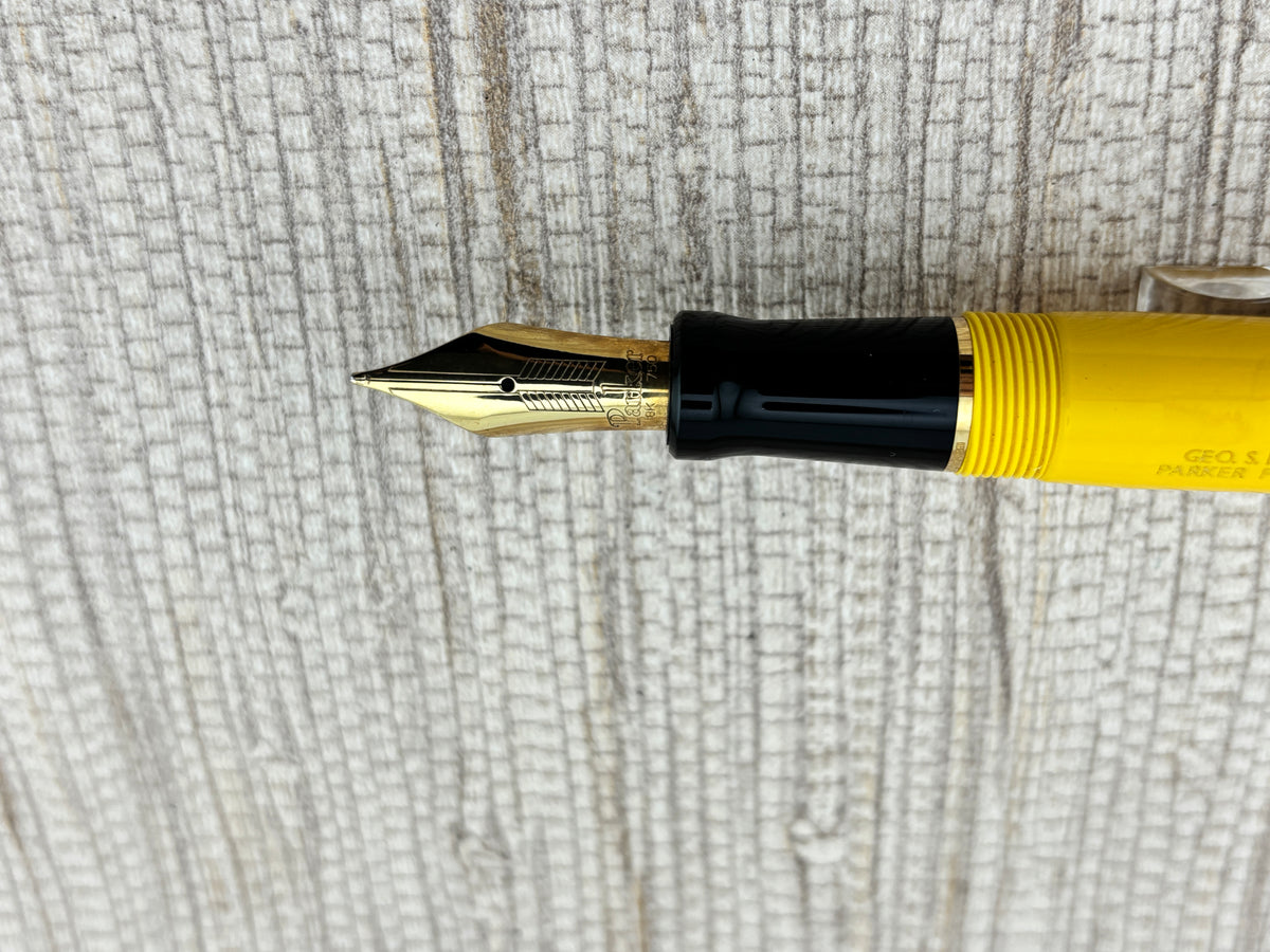 Parker Centennial Duofold Mandarin Yellow Limited Edition # 9628/10,000 - Fountain Pen