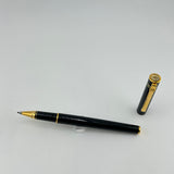 Vintage Diplomat Attache Black Gold Trim - Roller Ball