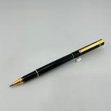 Vintage Diplomat Attache Black Gold Trim - Roller Ball