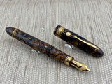 ASC Armando Simoni Club Ogiva Extra Blue Saffron Celluloid Special  Edition  Fountain Pen - Medium 18kt Gold Nib