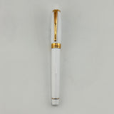 Aurora Ipsilon White Resin Gold trim - Fountain Pen