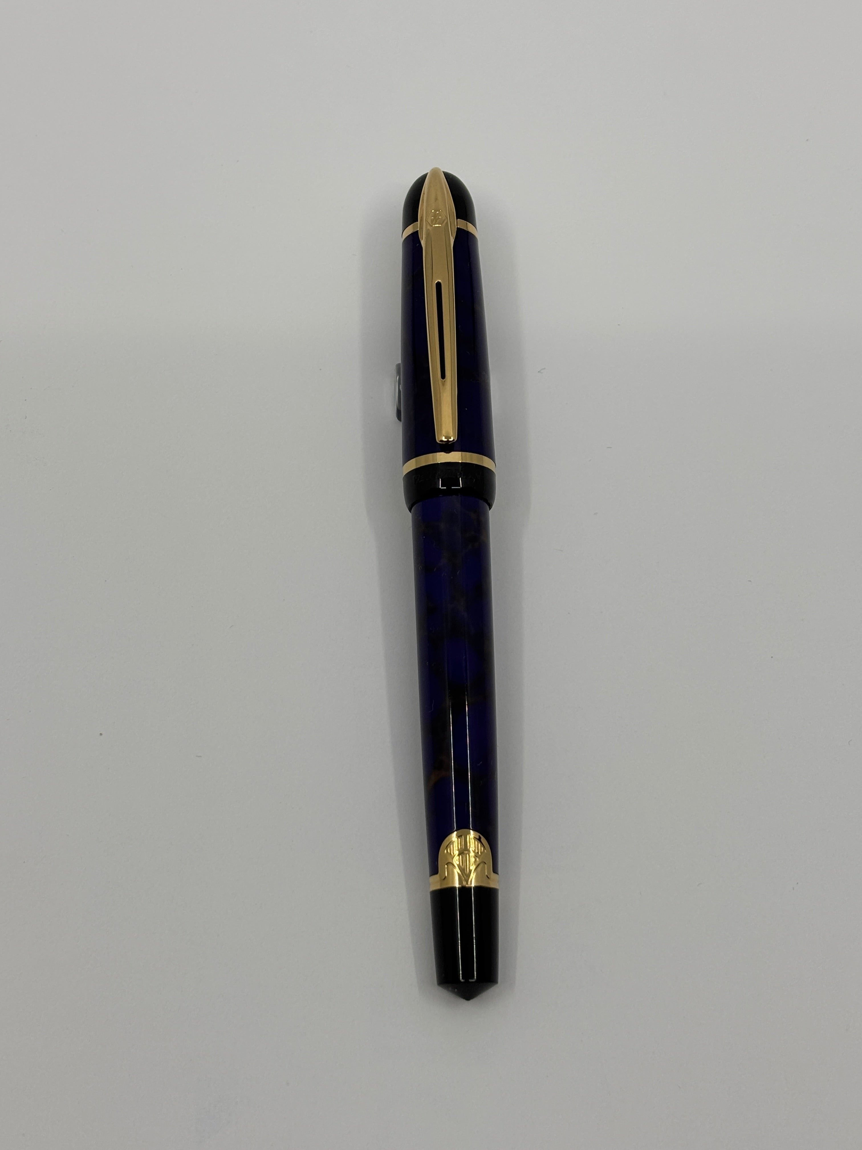 Waterman Phileas Purplish/Blue Marble (First Generation) Fountain