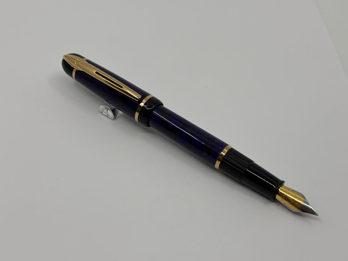 Waterman Phileas Purplish/Blue Marble (First Generation) Fountain Pen