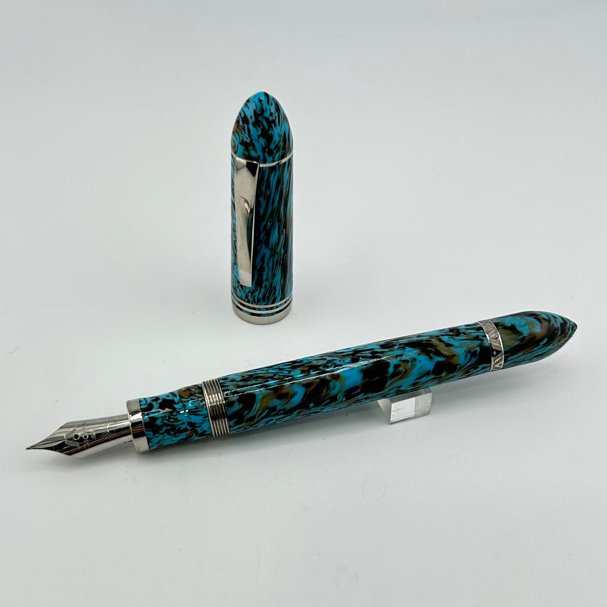 Gioia Capodimonte Kawari Silver trim - Fountain Pen