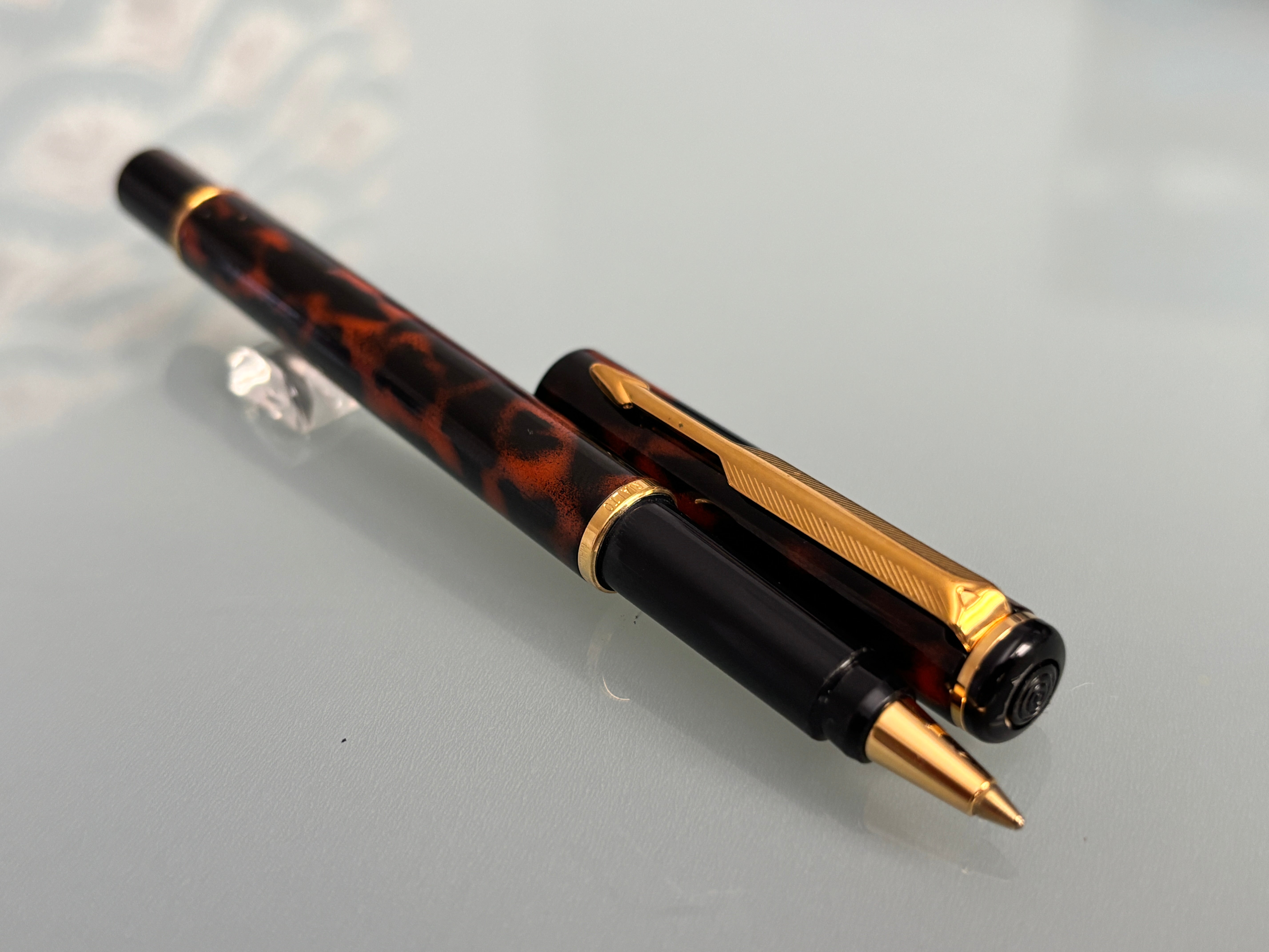 Parker Rialto Tortoise - Made in UK - Roller Ball – Fountain Pen