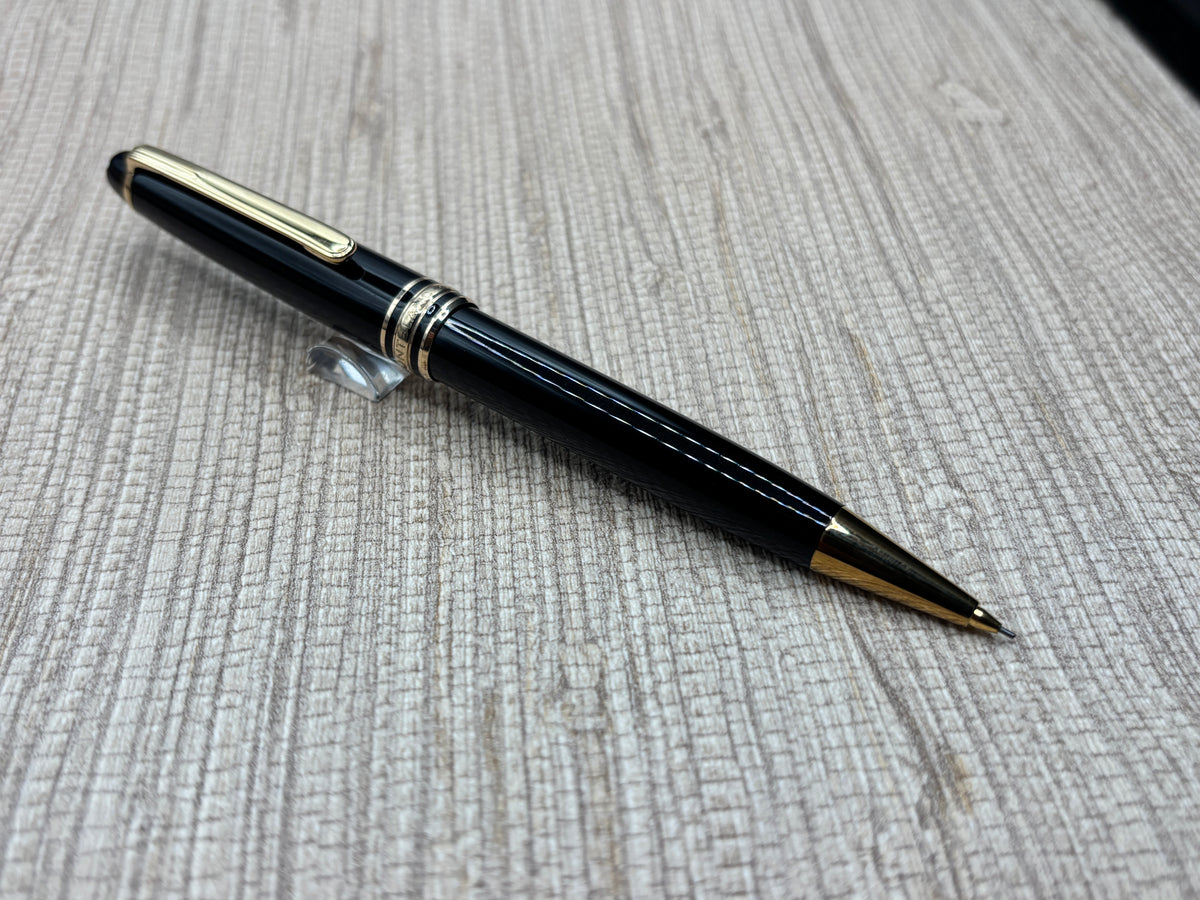 Montblanc Meisterstuck Pencil 0.5mm Black Gold Trim Classique - Mechanical Pencil