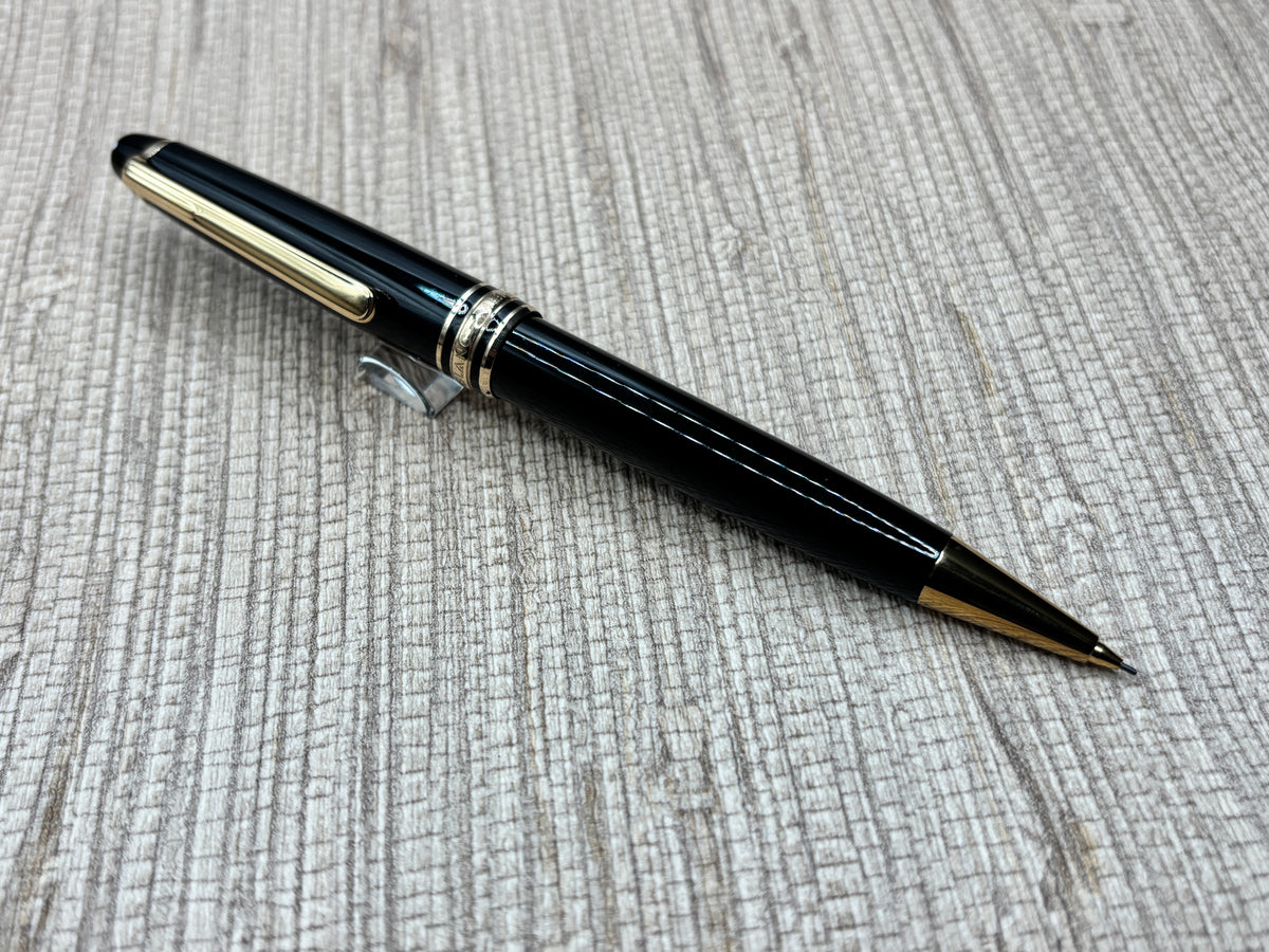 Montblanc Meisterstuck Pencil 0.5mm Black Gold Trim Classique - Mechanical Pencil