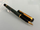 Parker Rialto Black Gold Dust - Made in UK - Roller Ball