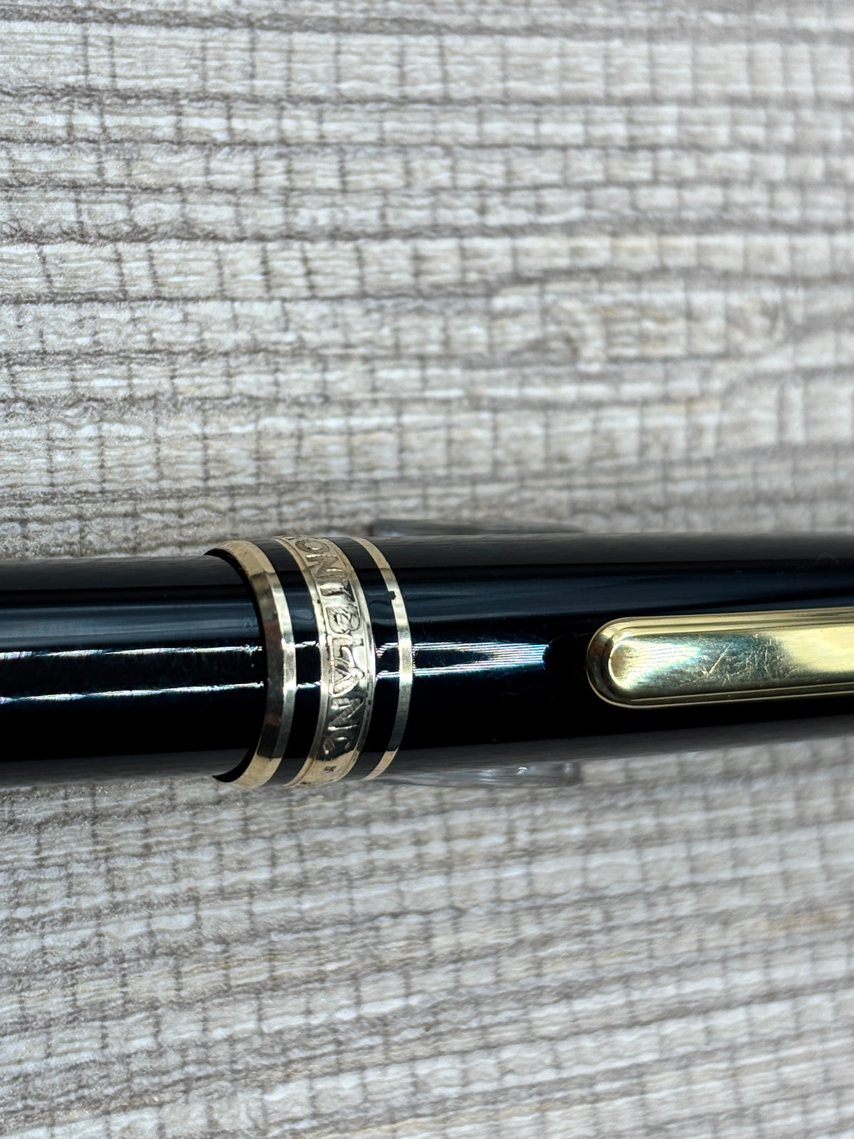 Montblanc Meisterstuck  Black Gold Trim - Rollerball Pen