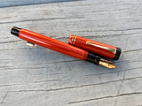 Parker Duofold Senior * the big red * Orange Permanite - Fountain Pen