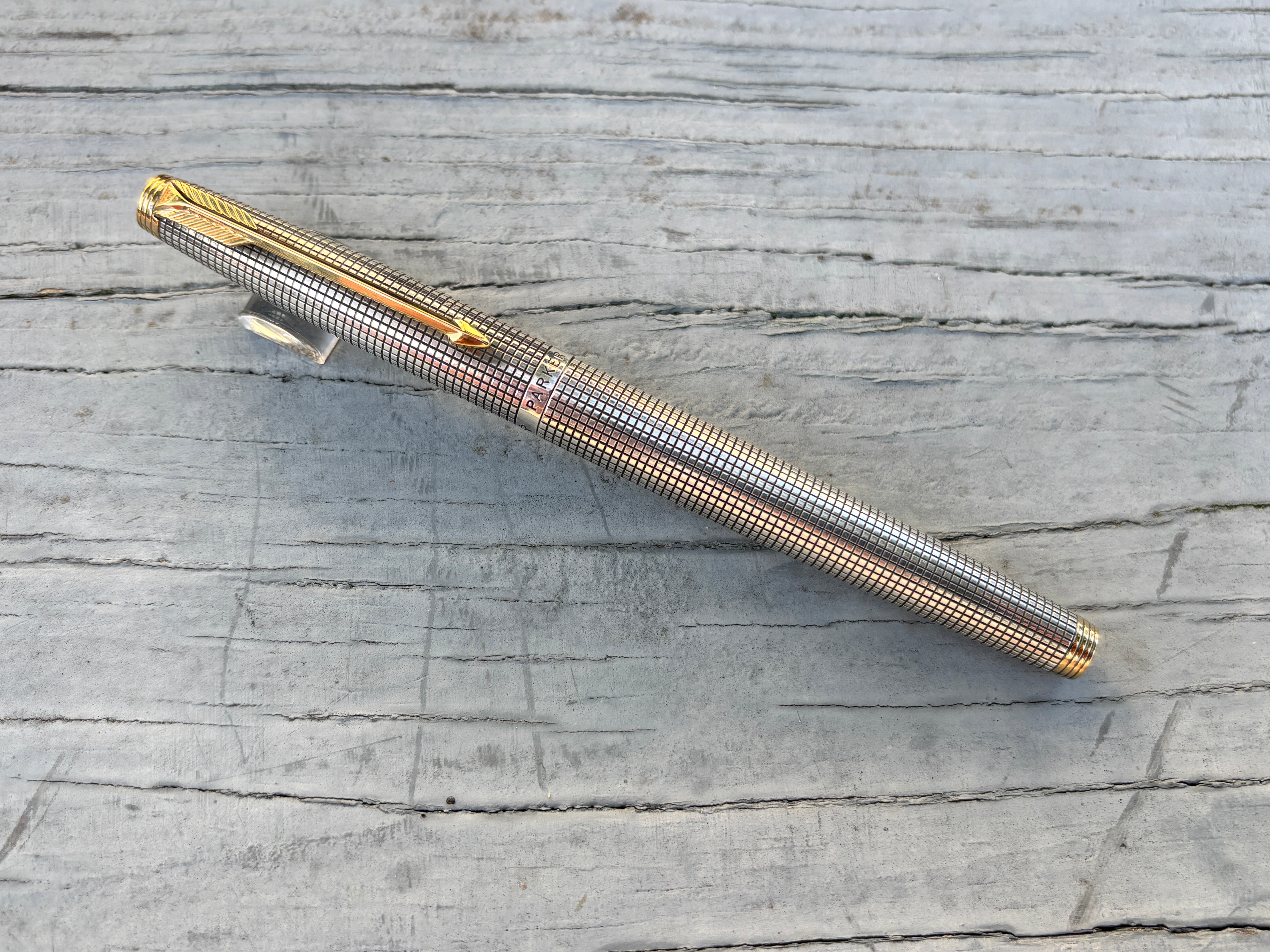PARKER 万年筆 75 シズレ 14K M 925 USA Parker 75 Sterling Silver .925 