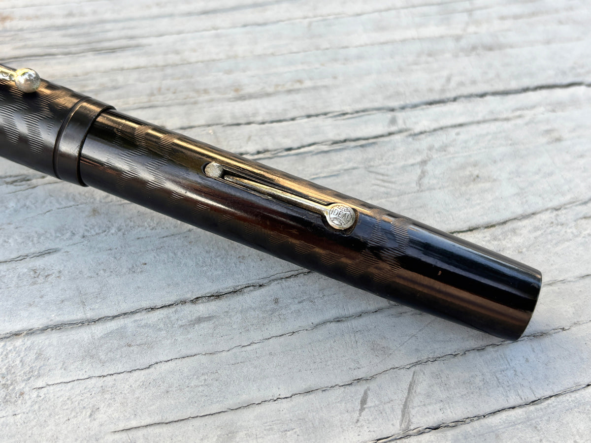 Waterman 58 Black Hard Rubber Chased  - Fountain Pen