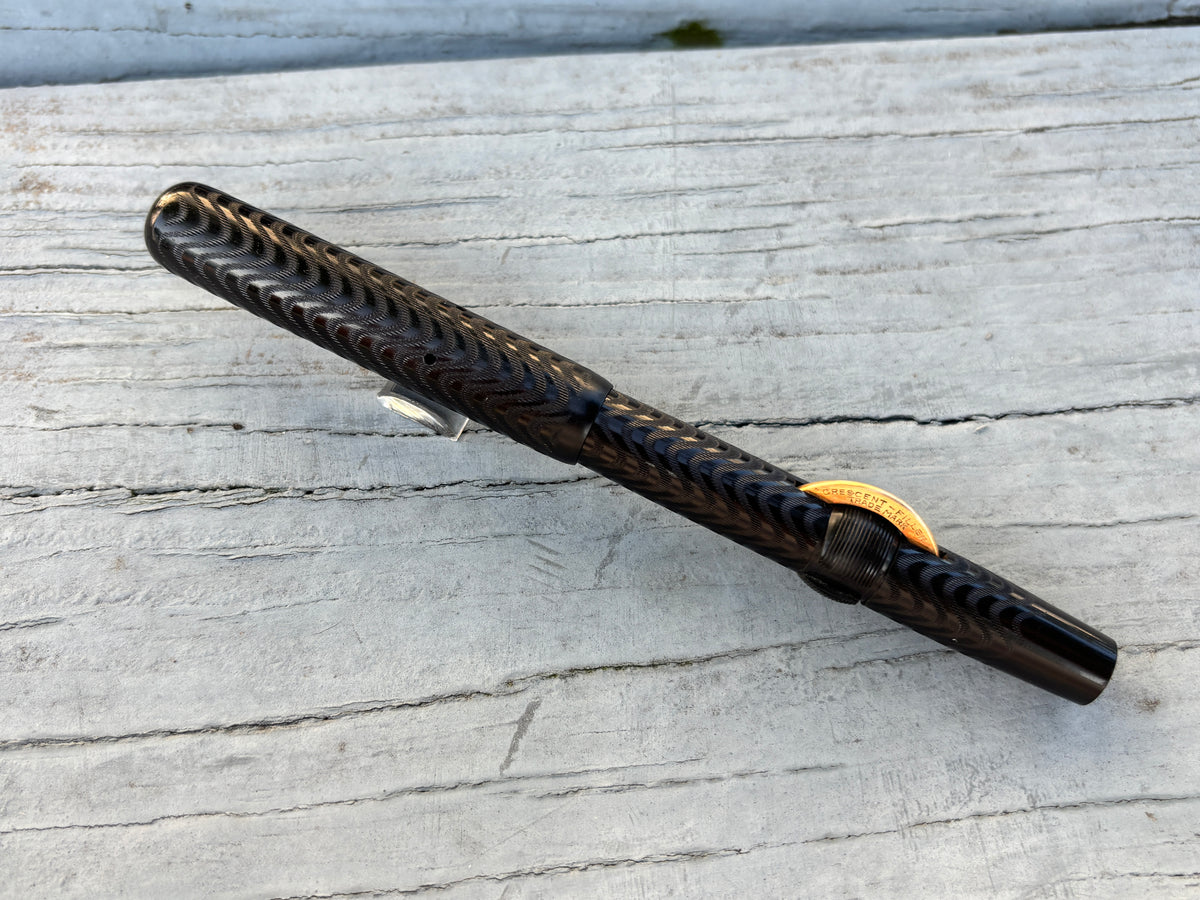 Conklin Toledo # 3 Black Chased in New condition   - Fountain Pen