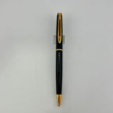 Waterman Hemisphere Black lacquer gold trim circa 1990- Ballpoint Pen