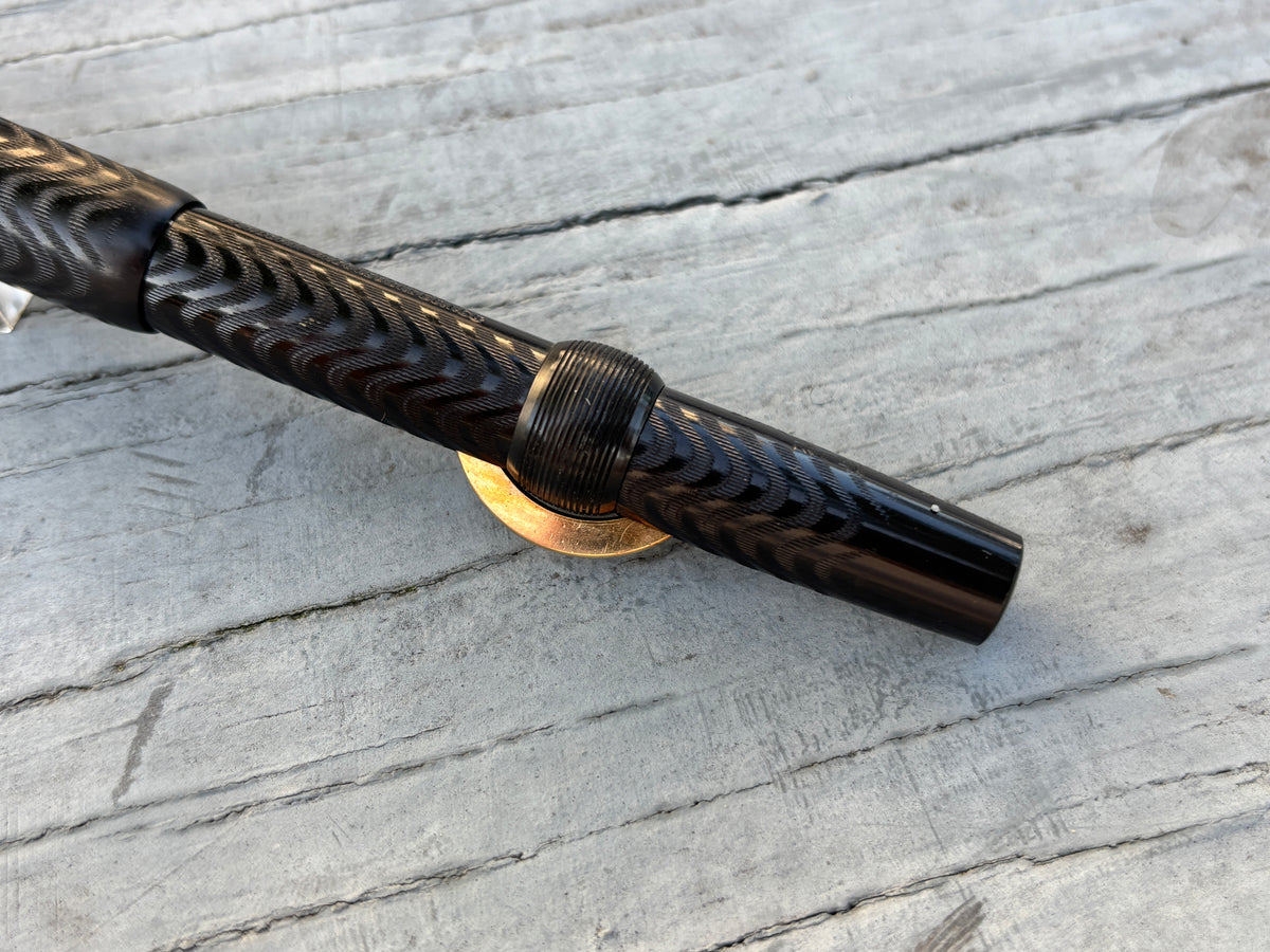 Conklin Toledo # 3 Black Chased in New condition   - Fountain Pen