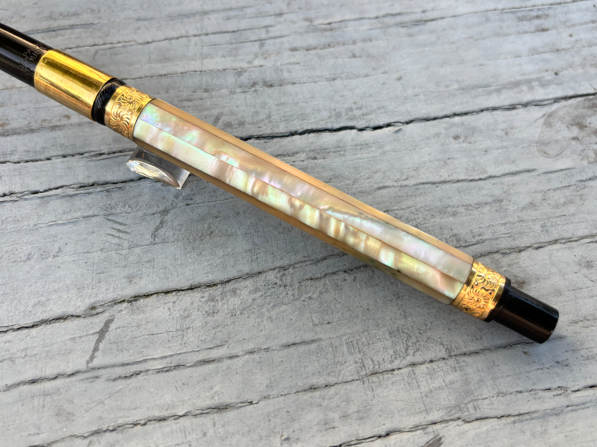 Parker # 12 plain slabs pearl Taper cap circa  1900  - Fountain Pen
