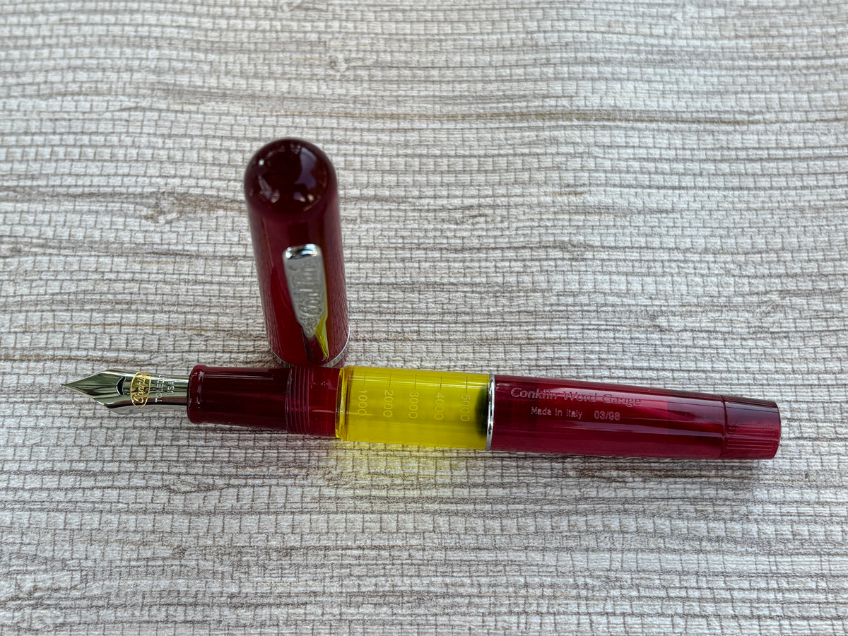 Jimmy's Pick - Conklin Toledo Word Gauge Limited Edition 03/98 Burgundy Made in Italy - Fountain Pen