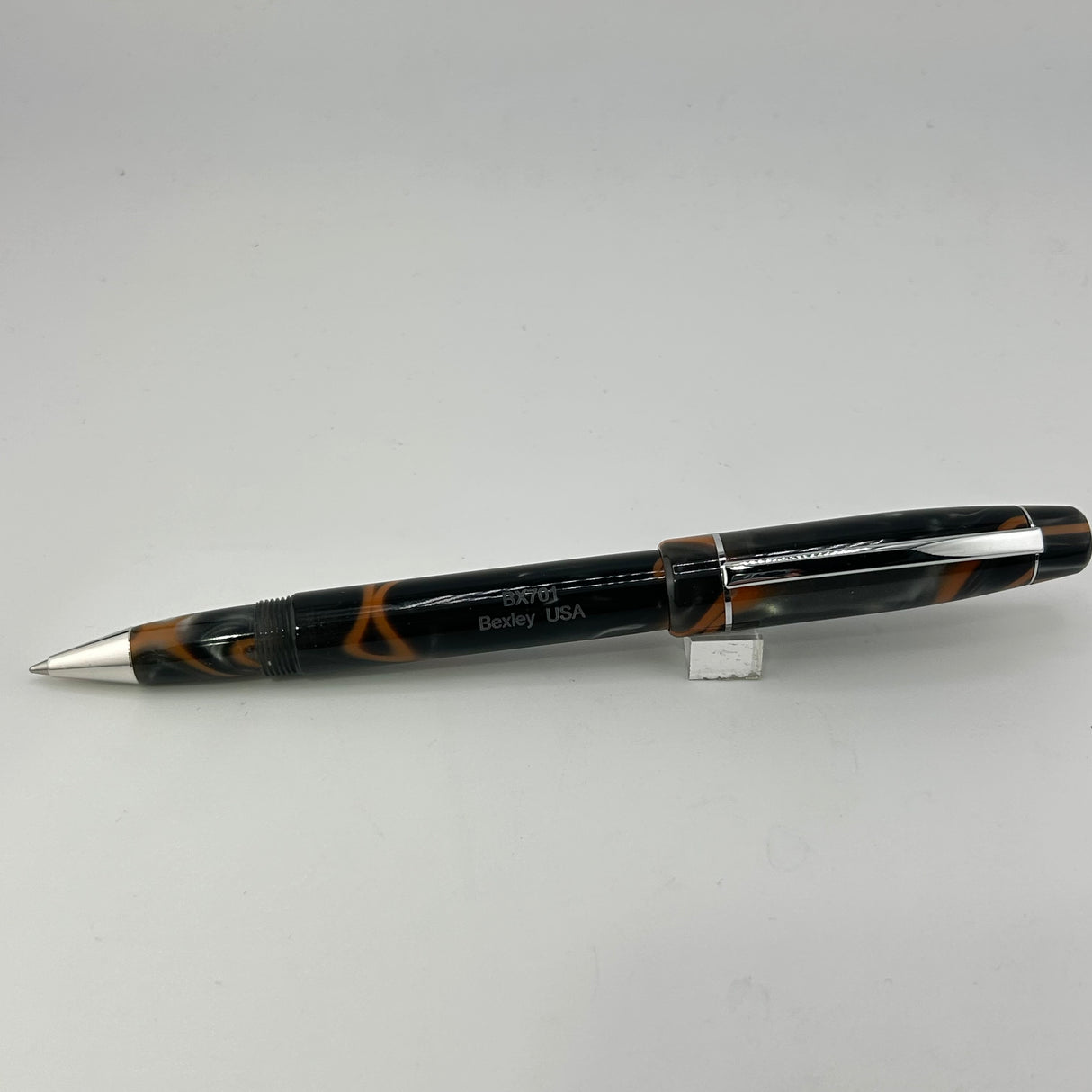 Bexley BX701 Green /orange swirl  - Rollerball Pen