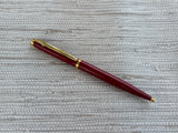 Jimmy's Pick - Elysee En vogue Burgundy Gold Trim Made in Germany - Ballpoint Pen
