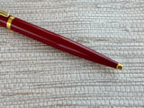 Jimmy's Pick - Elysee En vogue Burgundy Gold Trim Made in Germany - Ballpoint Pen