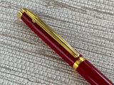 Jimmy's Pick - Elysee En vogue Burgundy Gold Trim Made in Germany - Ballpoint Pen