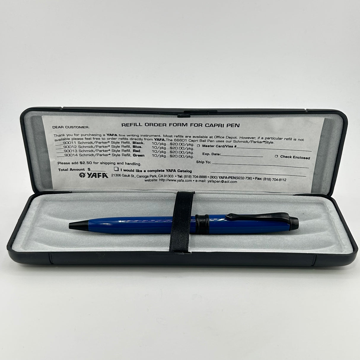 Yafa Brands Navy Blue Black trim - Ballpoint pen