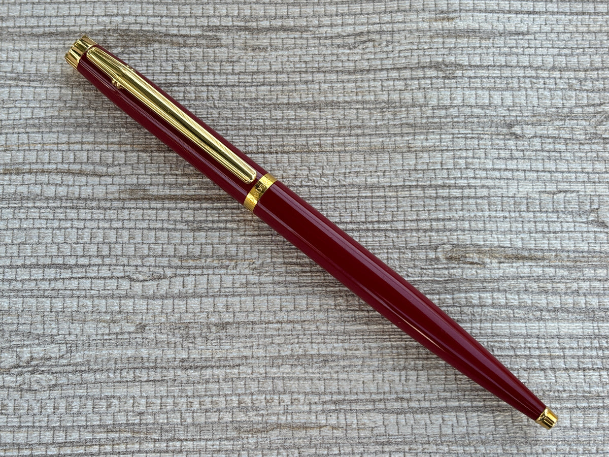 Jimmy's Pick - Elysee En vogue Burgundy Gold Trim Made in Germany - Ballpoint Pen