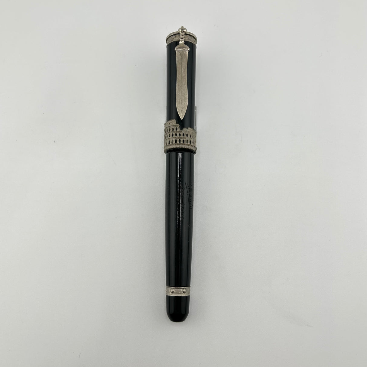 Stipula Gladiator Black silver trim Coliseum - Fountain Pen