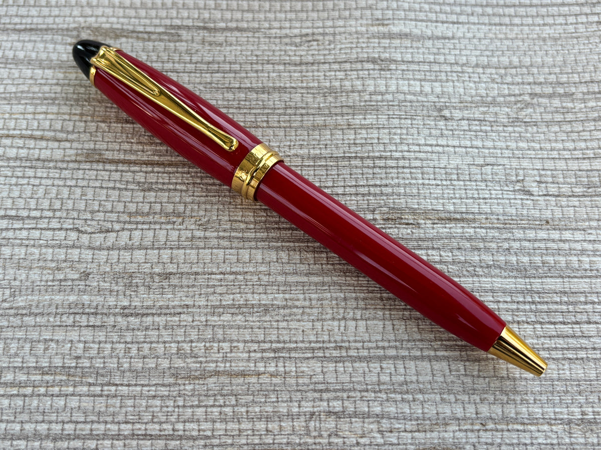 Jimmy's Pick - Aurora Ipsilon Red Gold Trim - Ballpoint Pen
