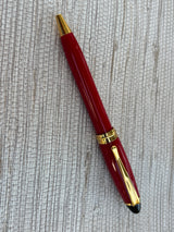 Jimmy's Pick - Aurora Ipsilon Red Gold Trim - Ballpoint Pen