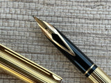 Jimmy's Pick - Sheaffer Targa Slim Gold Electro Plated Circa 1970 Rare Broad Nib! - Fountain Pen
