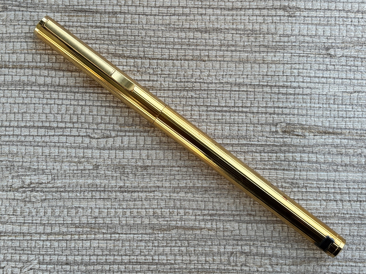 Jimmy's Pick - Aurora Hastil Sterling Silver 925 Vermeil Gold Plated Circa 1970 - Fountain Pen