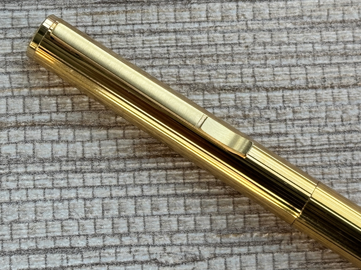 Jimmy's Pick - Aurora Hastil Sterling Silver 925 Vermeil Gold Plated Circa 1970 - Fountain Pen