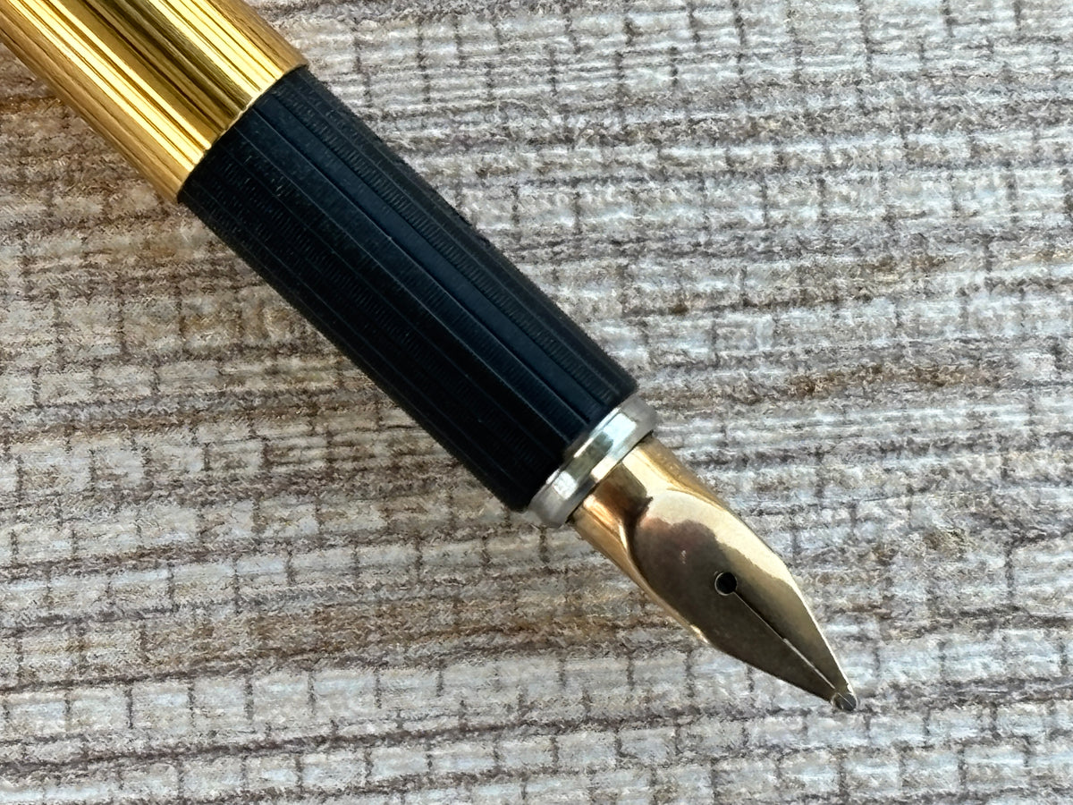 Jimmy's Pick - Aurora Hastil Sterling Silver 925 Vermeil Gold Plated Circa 1970 - Fountain Pen