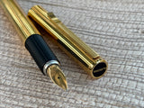 Jimmy's Pick - Aurora Hastil Sterling Silver 925 Vermeil Gold Plated Circa 1970 - Fountain Pen