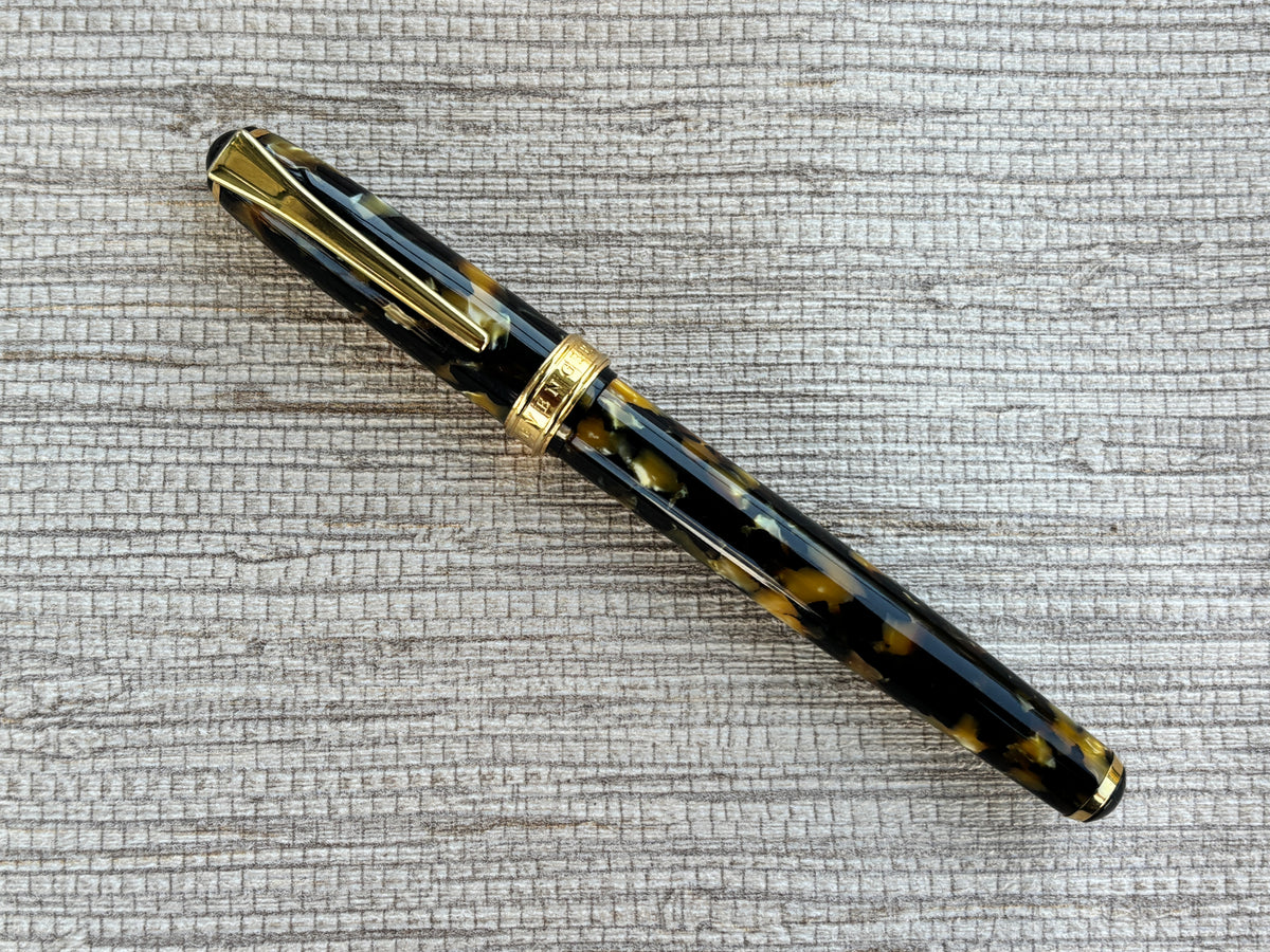 Jimmy's Pick - Levenger Black and Pearl Gold Trim - Fountain Pen