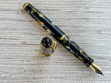 Jimmy's Pick - Levenger Black and Pearl Gold Trim - Fountain Pen