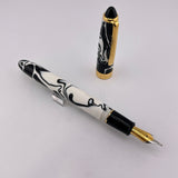 Recife Paris Black and white Marble circa 1990 - Fountain Pen