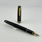 Pilot Falcon Black Gold trim Soft Fine 14K gold nib - Fountain Pen