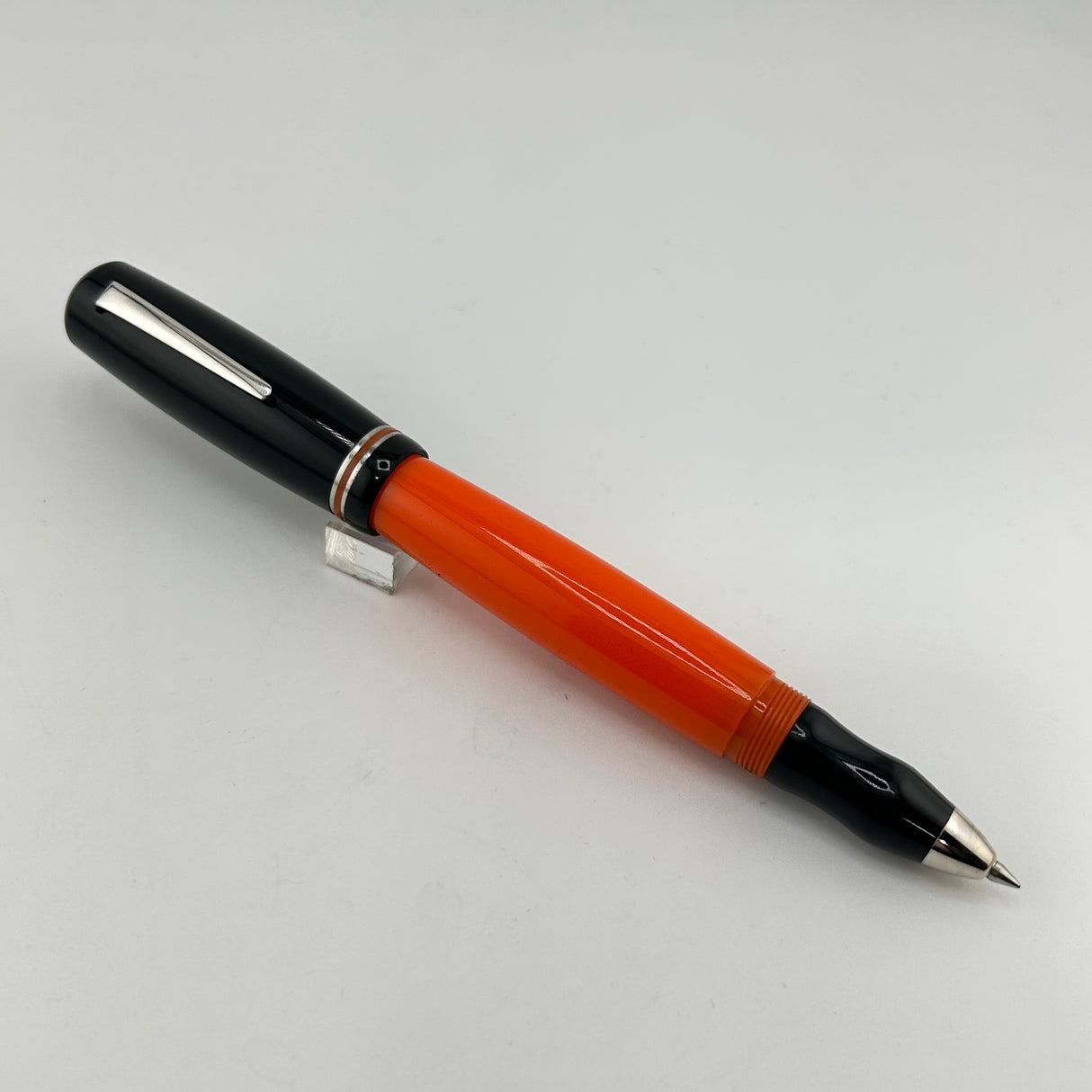 Delta "366" Italian Orange & Black - Rollerball Pen