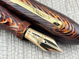Oldwin Celebration Arco Fish Bone 07/44 Limited Edition  Fountain Pen Medium Large #8 14kt Gold Nib