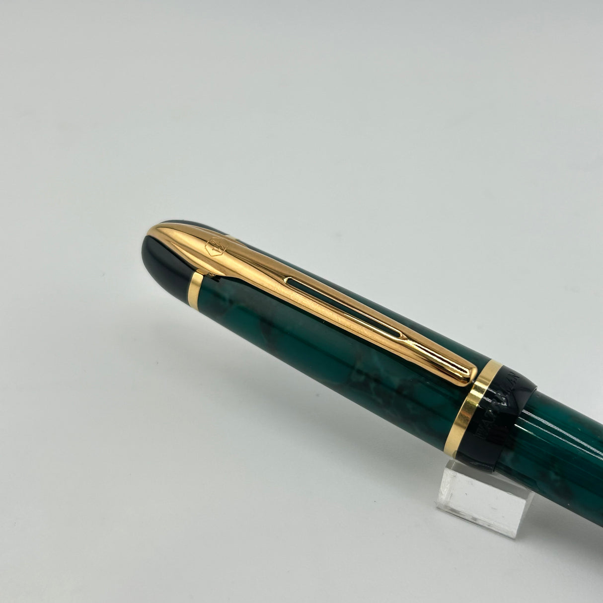 Waterman Phileas Green Marble Set - Roller Ball and Mechanical Pencil