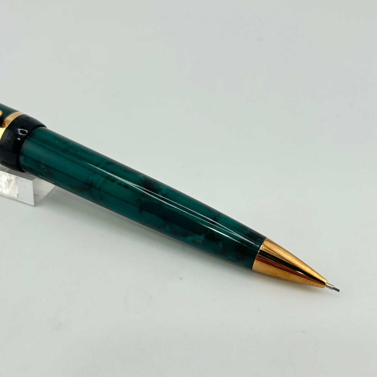 Waterman Phileas Green Marble Set - Roller Ball and Mechanical Pencil